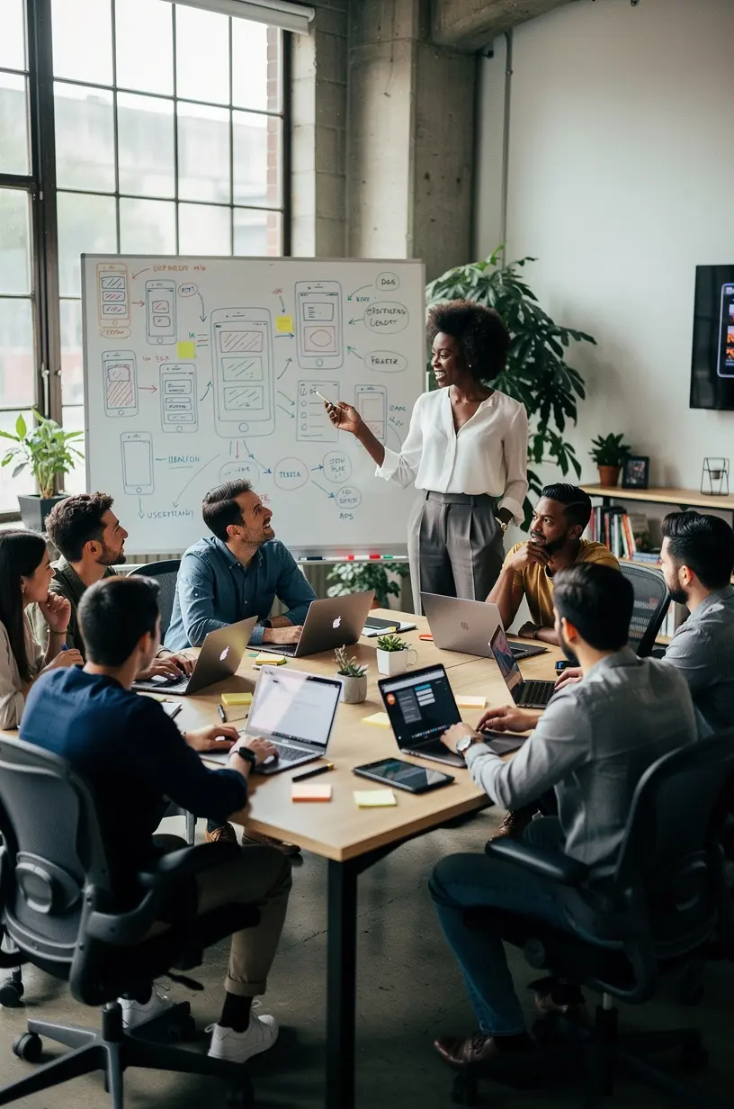 Calm home office setup with natural light and minimal electronics to encourage mindful technology use.